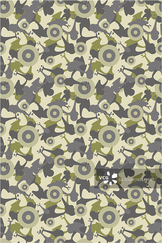 复杂的滑板车迷彩无缝重复图案图片素材