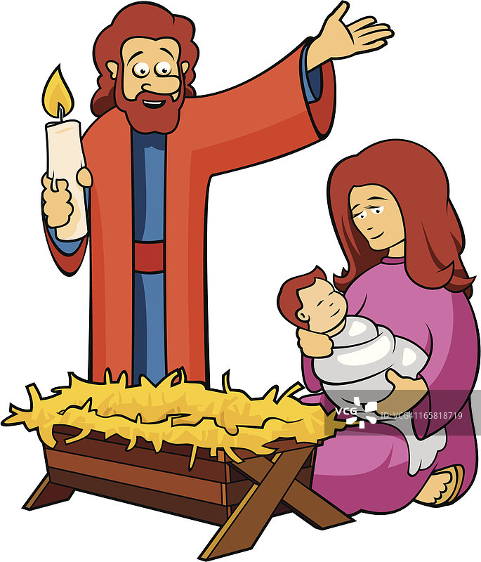 基督诞生的场景图片素材