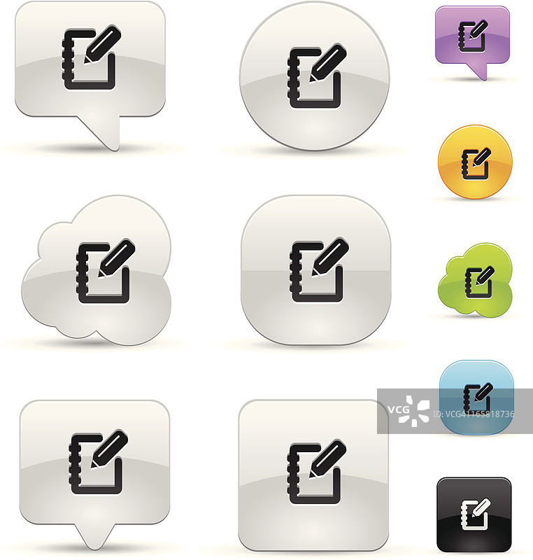 笔记本图标集图片素材