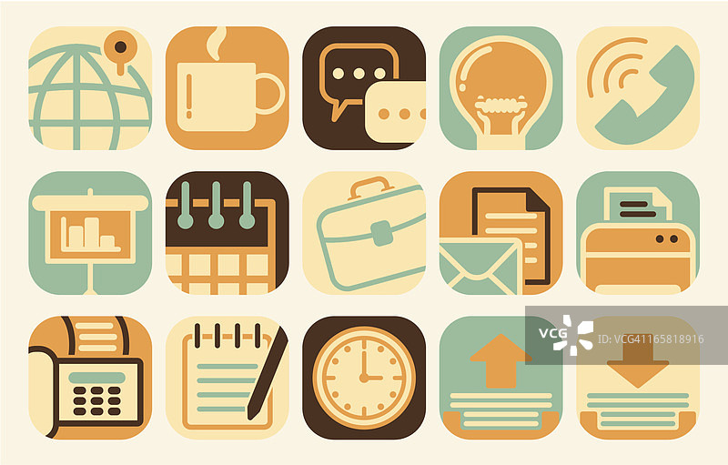 办公和商务图标图片素材