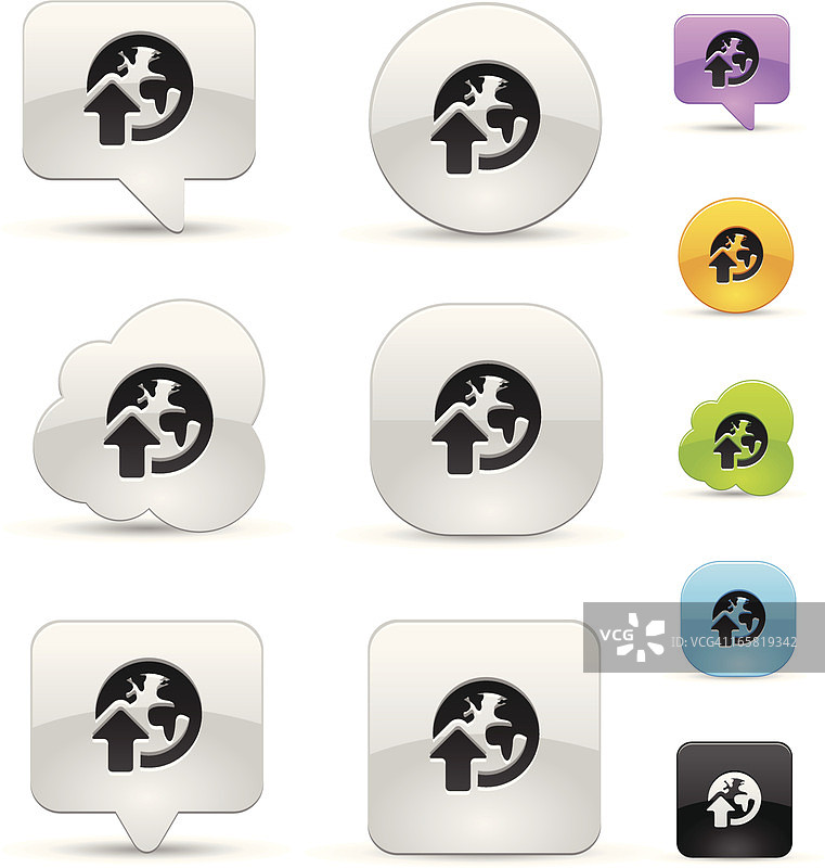 全球向上图标合集图片素材