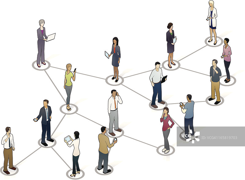 病毒式营销插画图片素材