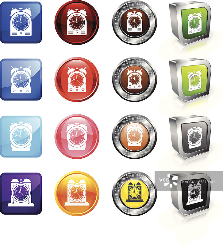 时钟矢量按钮素材图片素材