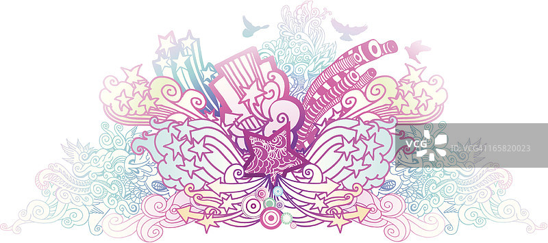 抽象星星banner图片素材