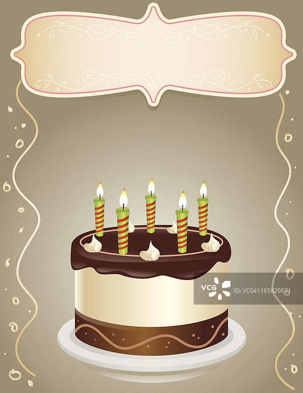 生日蛋糕插画图片素材