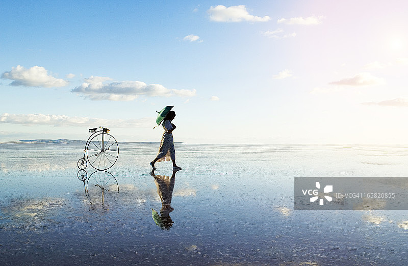 绿色雨伞图片素材