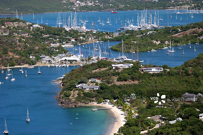 安提瓜岛英国港图片素材