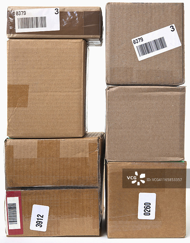 堆叠的包裹图片素材