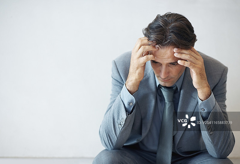 商人感到失望图片素材