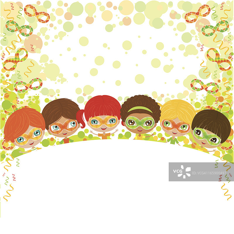 儿童狂欢节派对图片素材