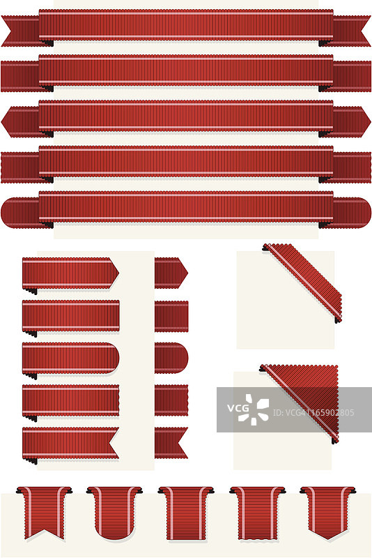 丝带元素合集图片素材