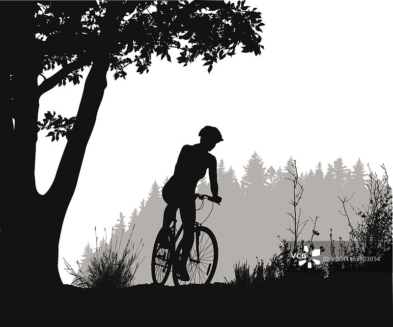 粗犷美感矢量剪影图片素材