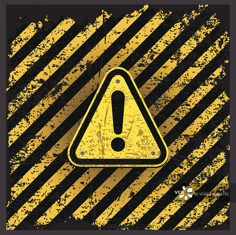 黄黑色警示标志图片素材