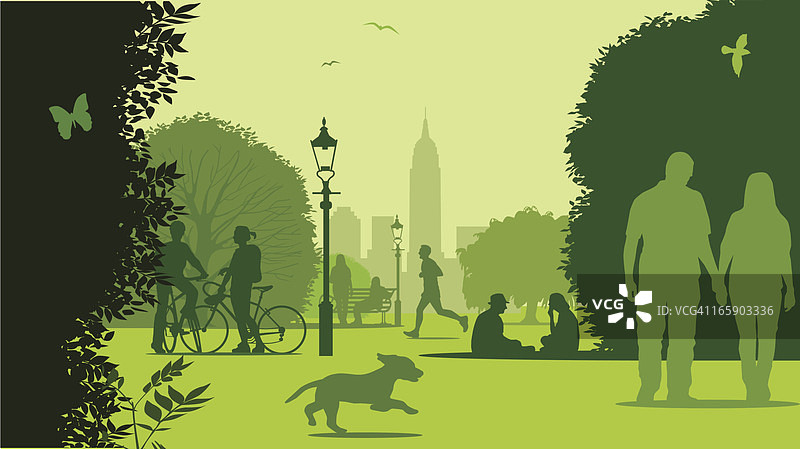 公园生活—纽约图片素材