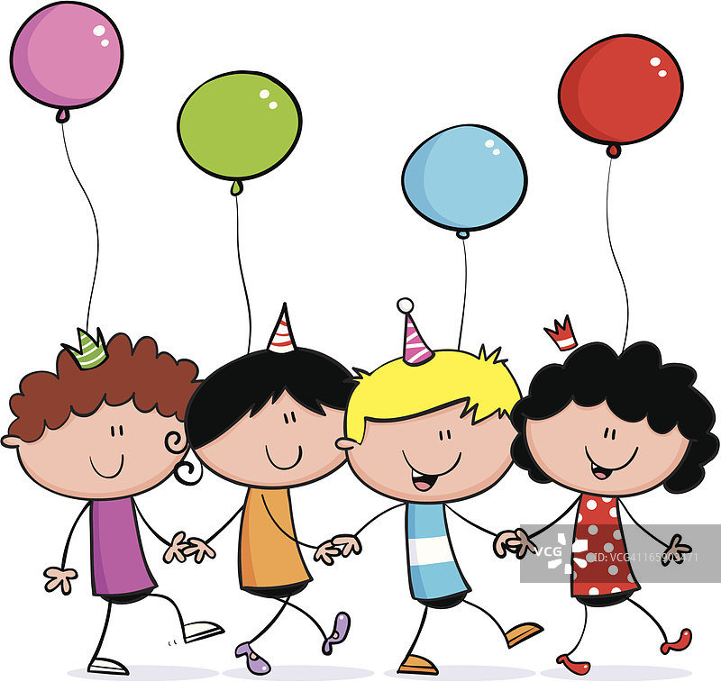 男孩女孩派对舞蹈图片素材