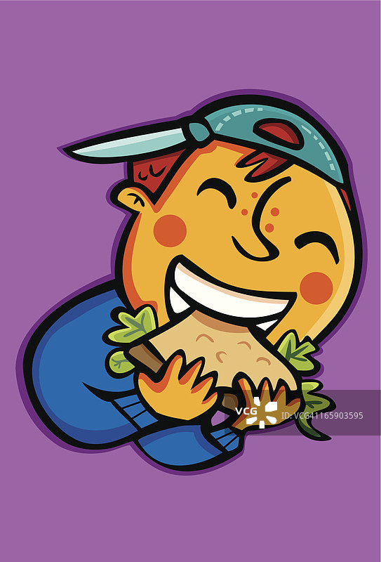 儿童吃三明治图片素材