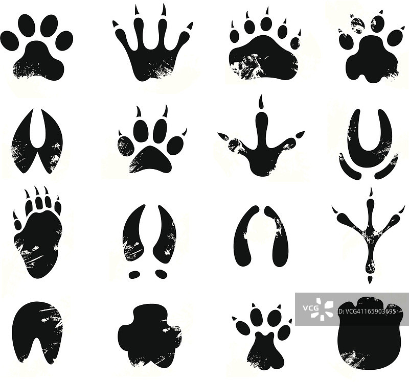 泥泞的脚印符号图片素材