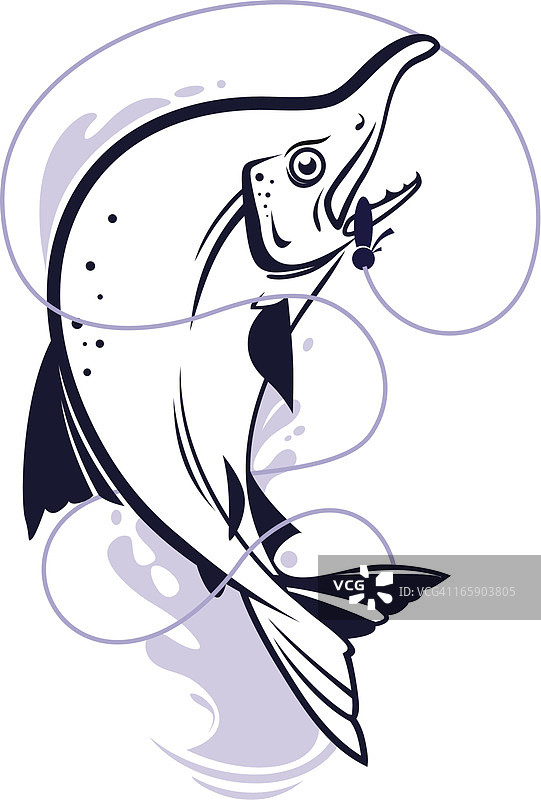 大马哈鱼图片素材