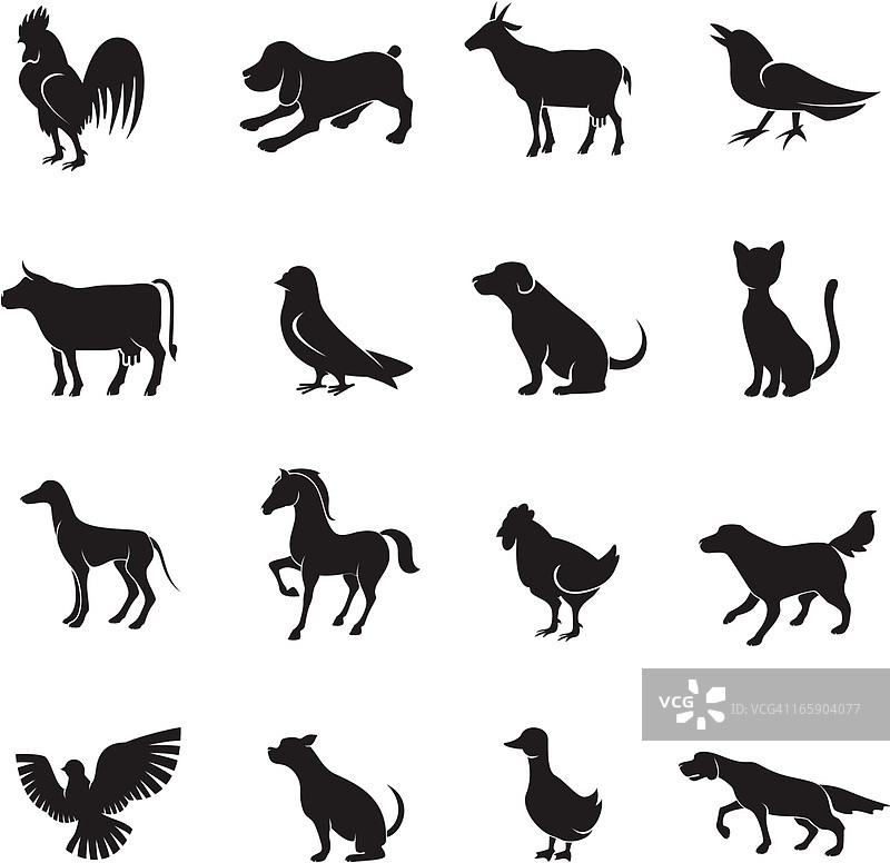 动物图标合集图片素材