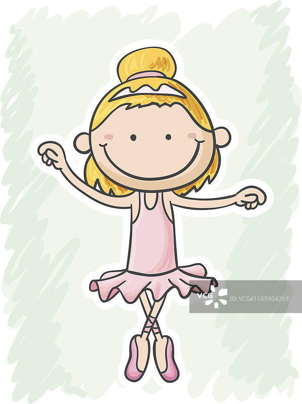 小芭蕾舞女孩图片素材