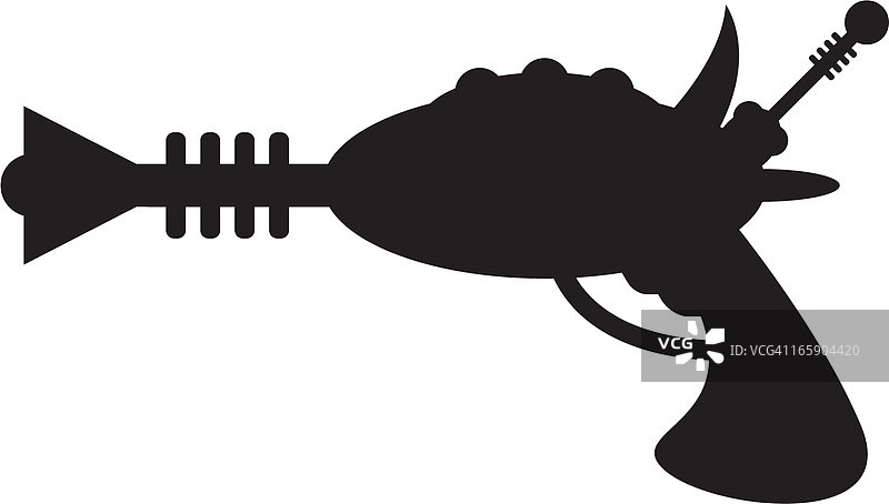 射线枪轮廓图片素材