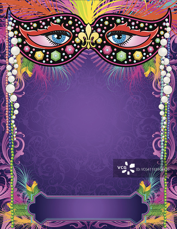 狂欢节面具banner图片素材