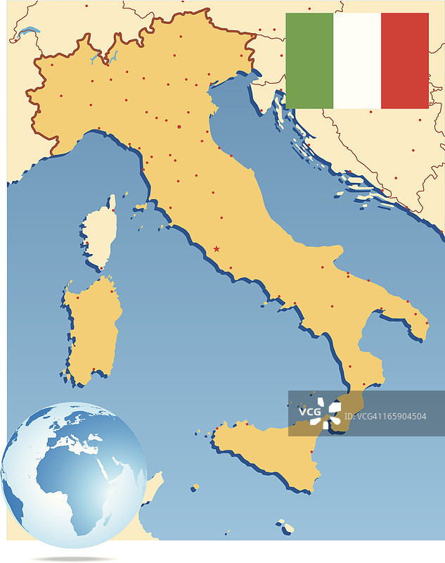 意大利地图图片素材