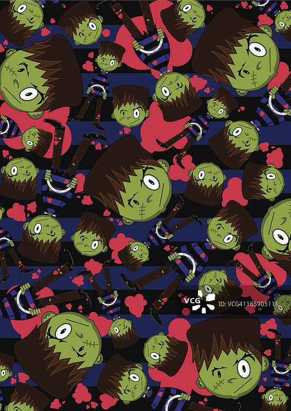 科学怪人万圣节图案图片素材