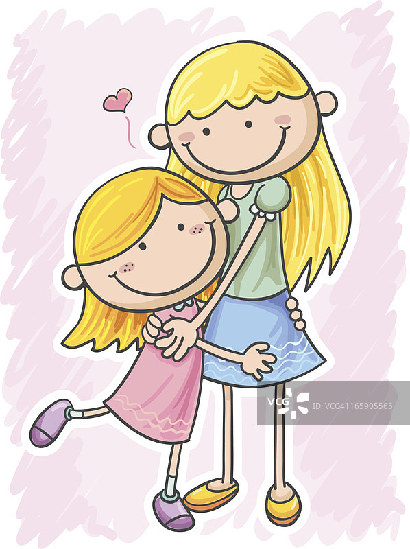 妈妈和女儿图片素材
