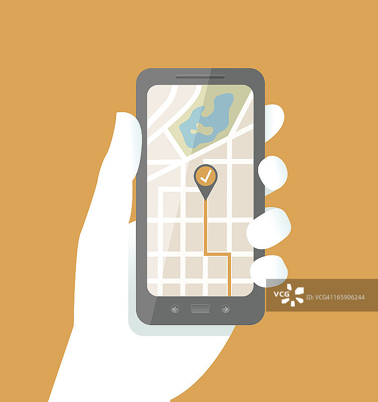 智能手机地图图片素材