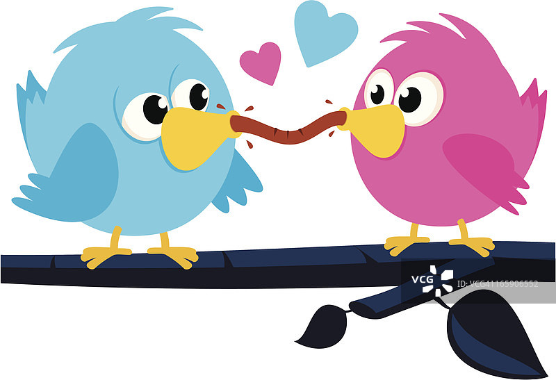 爱情鸟的晚餐图片素材