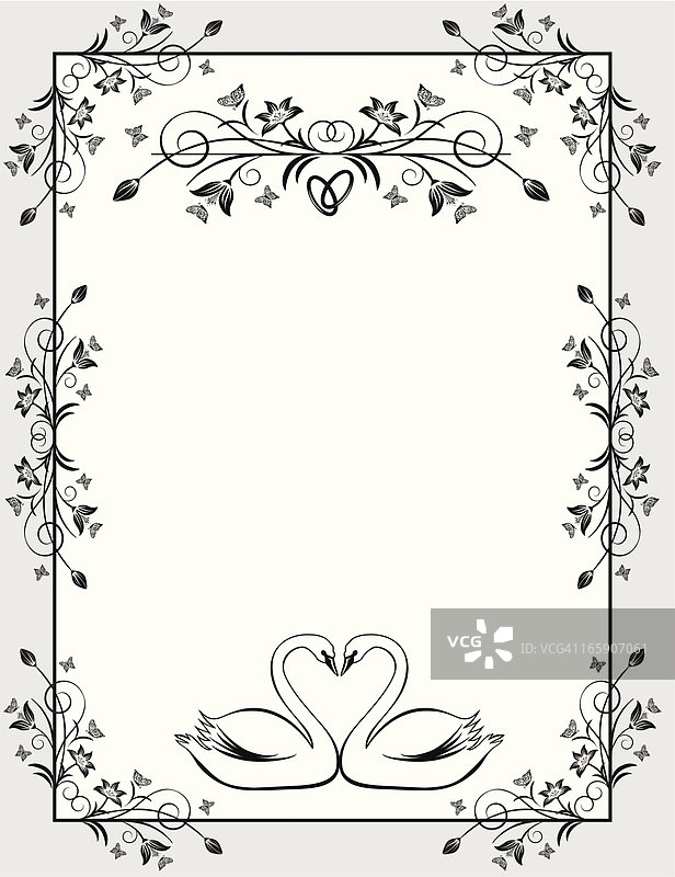 婚礼相框图片素材