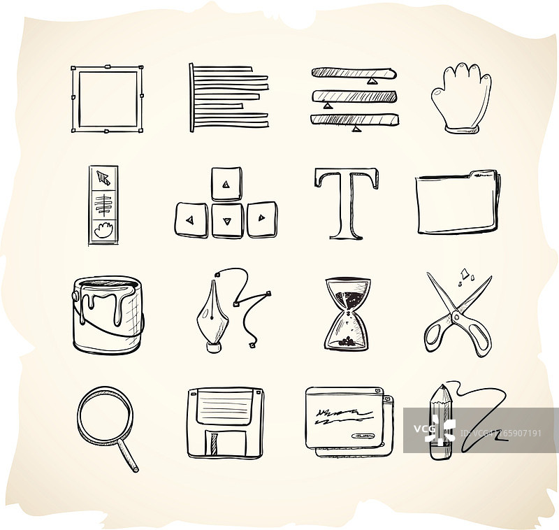 编辑草图图标图片素材