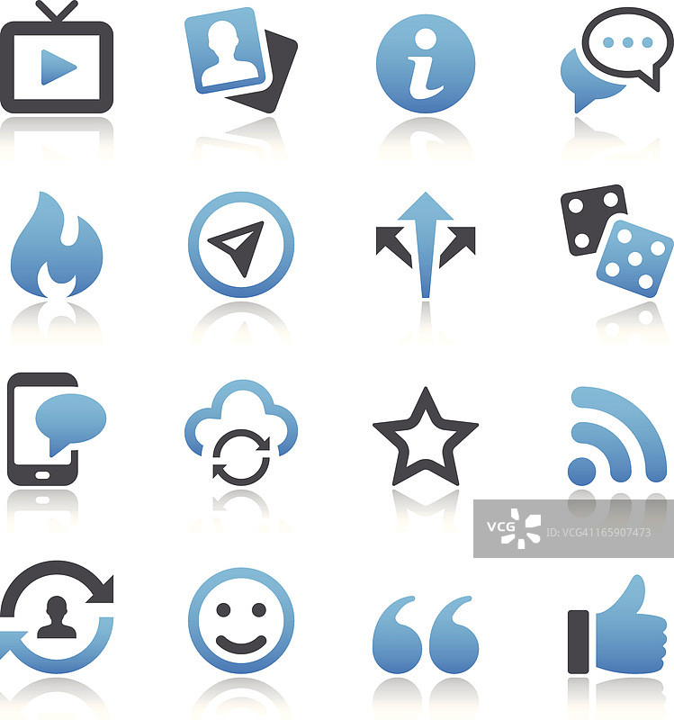 社交媒体图标图片素材