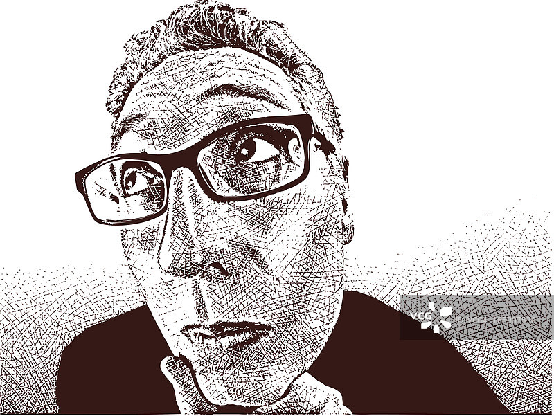 有趣的沉思表情图片素材