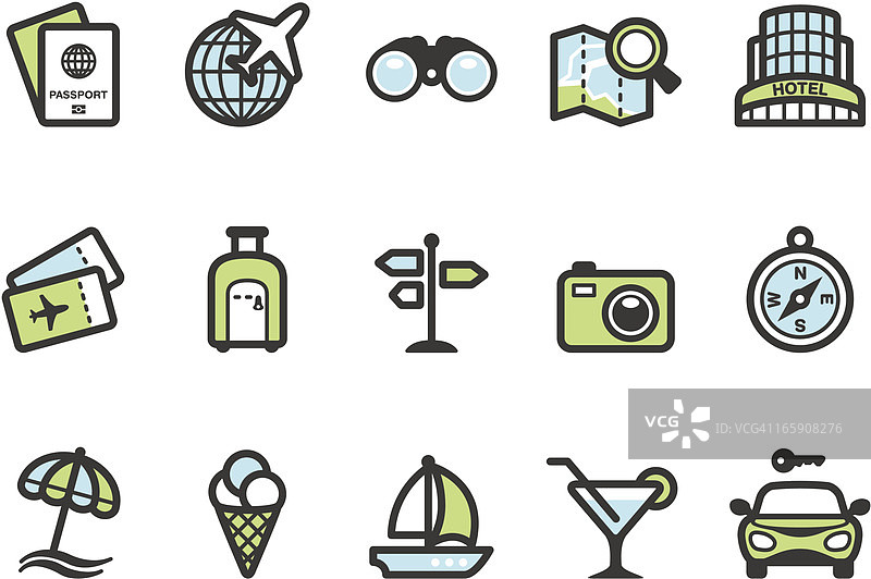 旅行地点图标图片素材