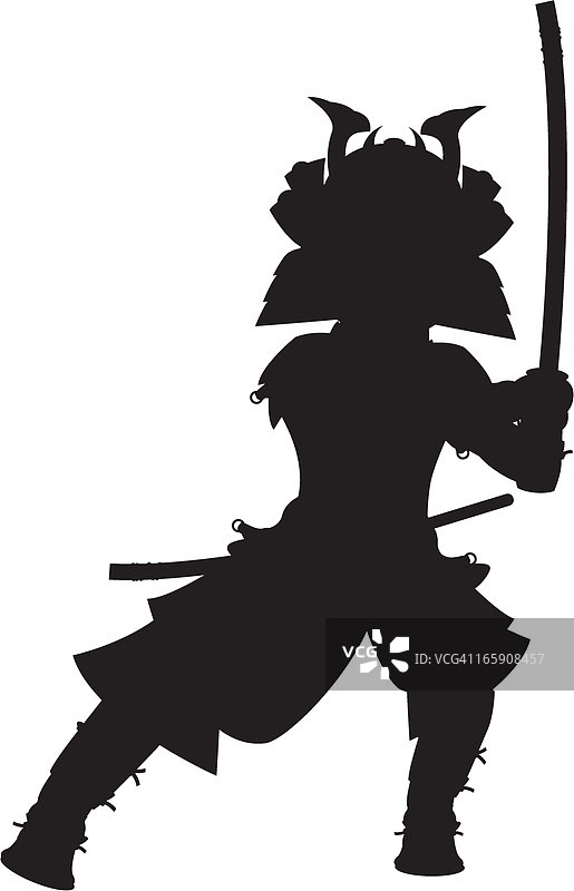 武士剪影图片素材