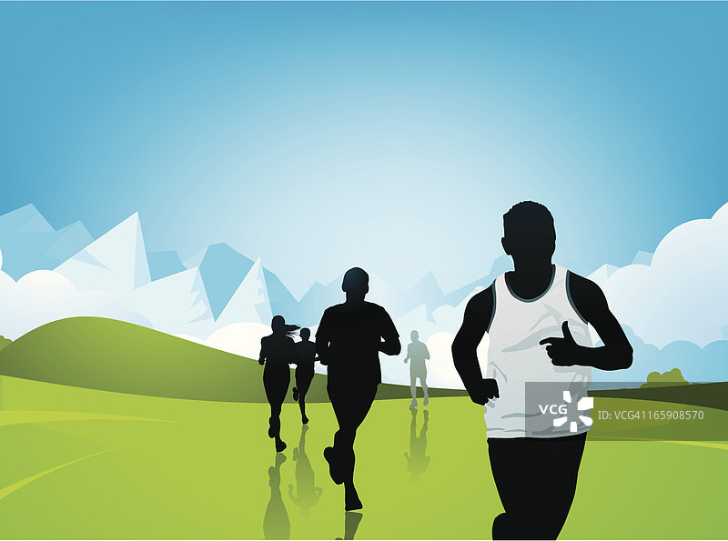 马拉松运动员图片素材