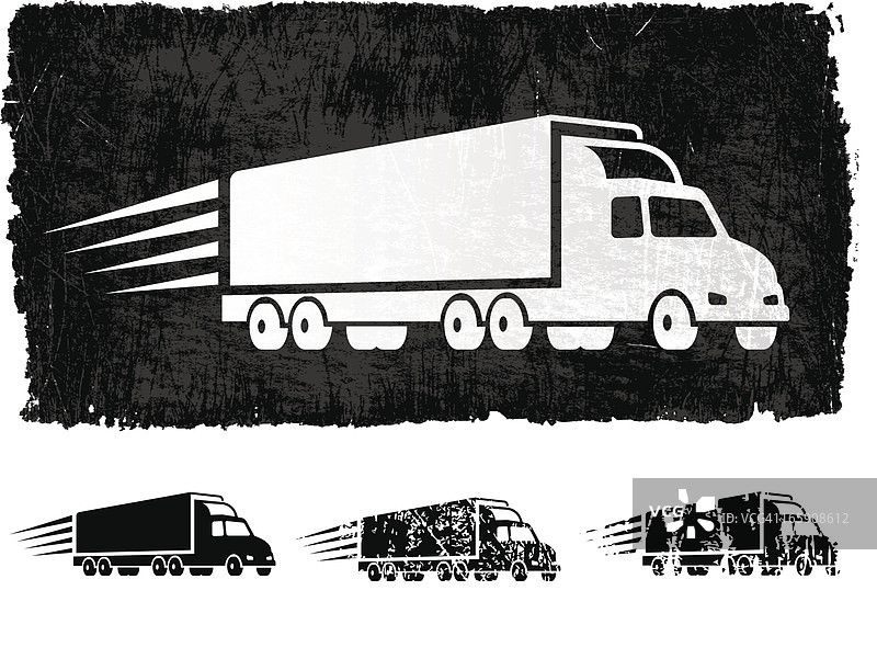 免费送货货运卡车免版税矢量背景图片素材