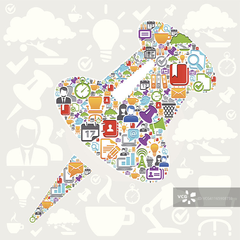 彩色图钉图片素材