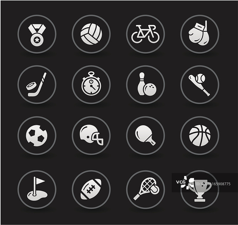 运动图标 | 黑色系列图片素材