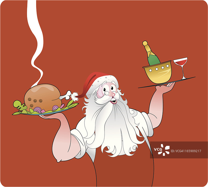 为您服务的圣诞老人图片素材