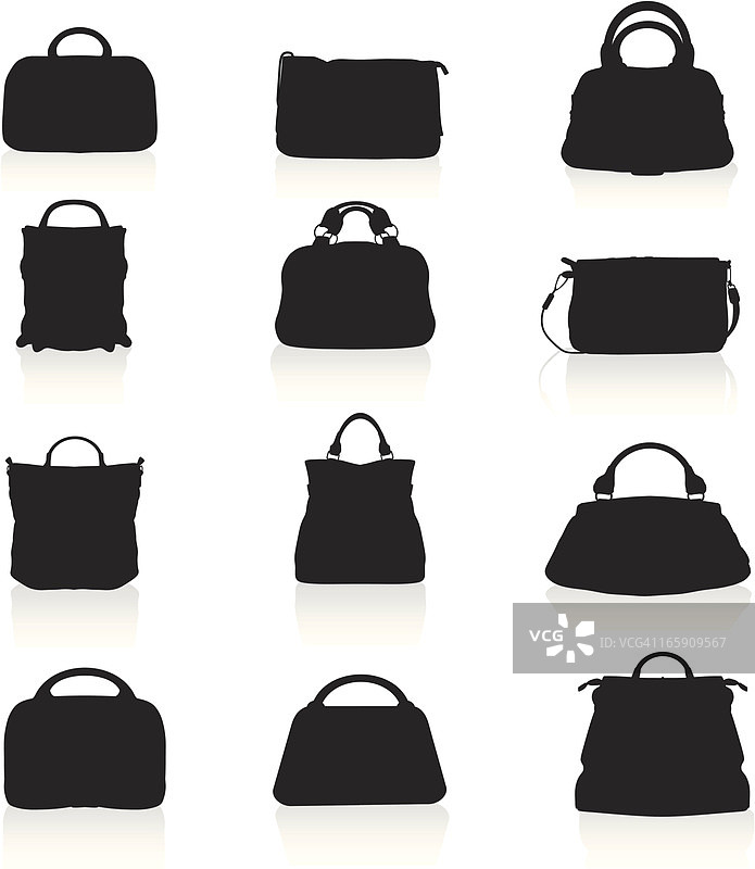 手提包轮廓图片素材