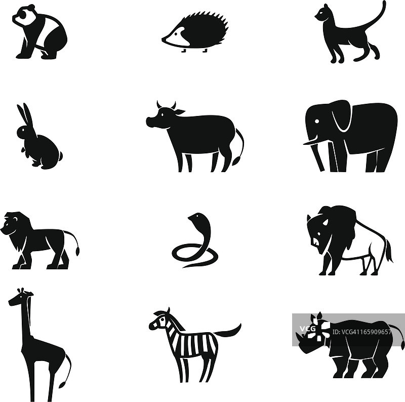 动物图标合集图片素材