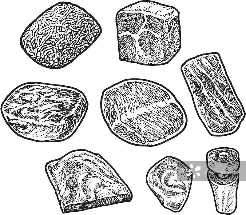 生牛肉分割图片素材