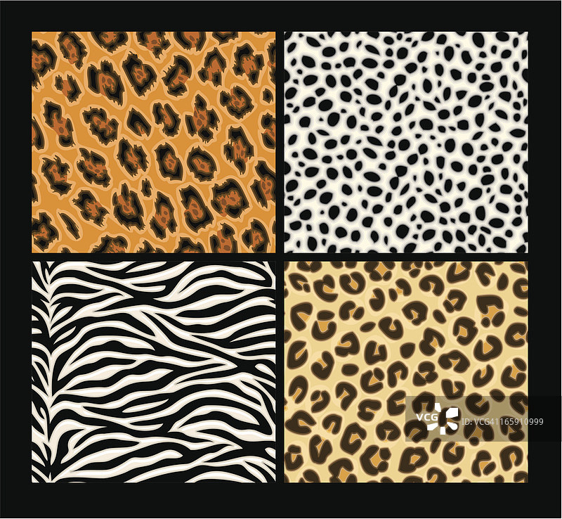 无缝异域动物纹理图案图片素材