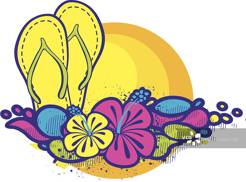 夏季假日标志图片素材