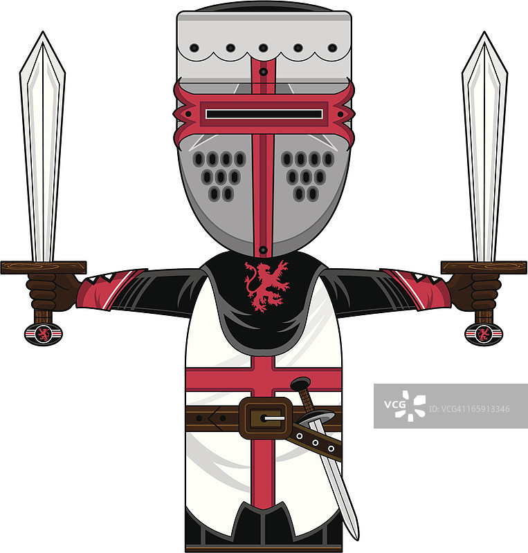 中世纪骑士与剑图片素材