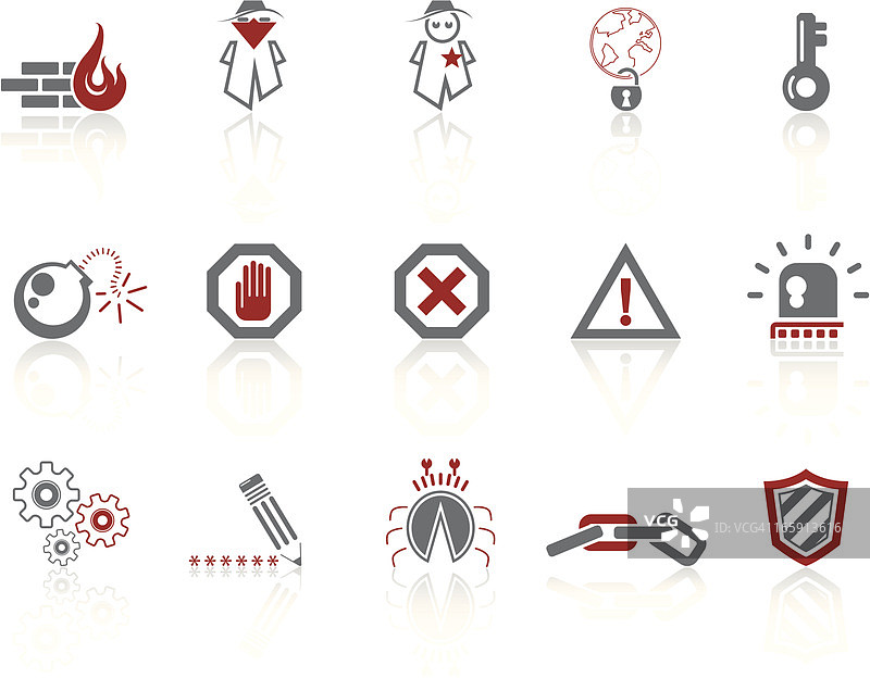 简约图标 – 网络安全图片素材