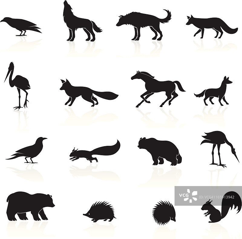 野生动物图标图片素材